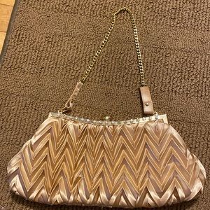 Gold evening bag